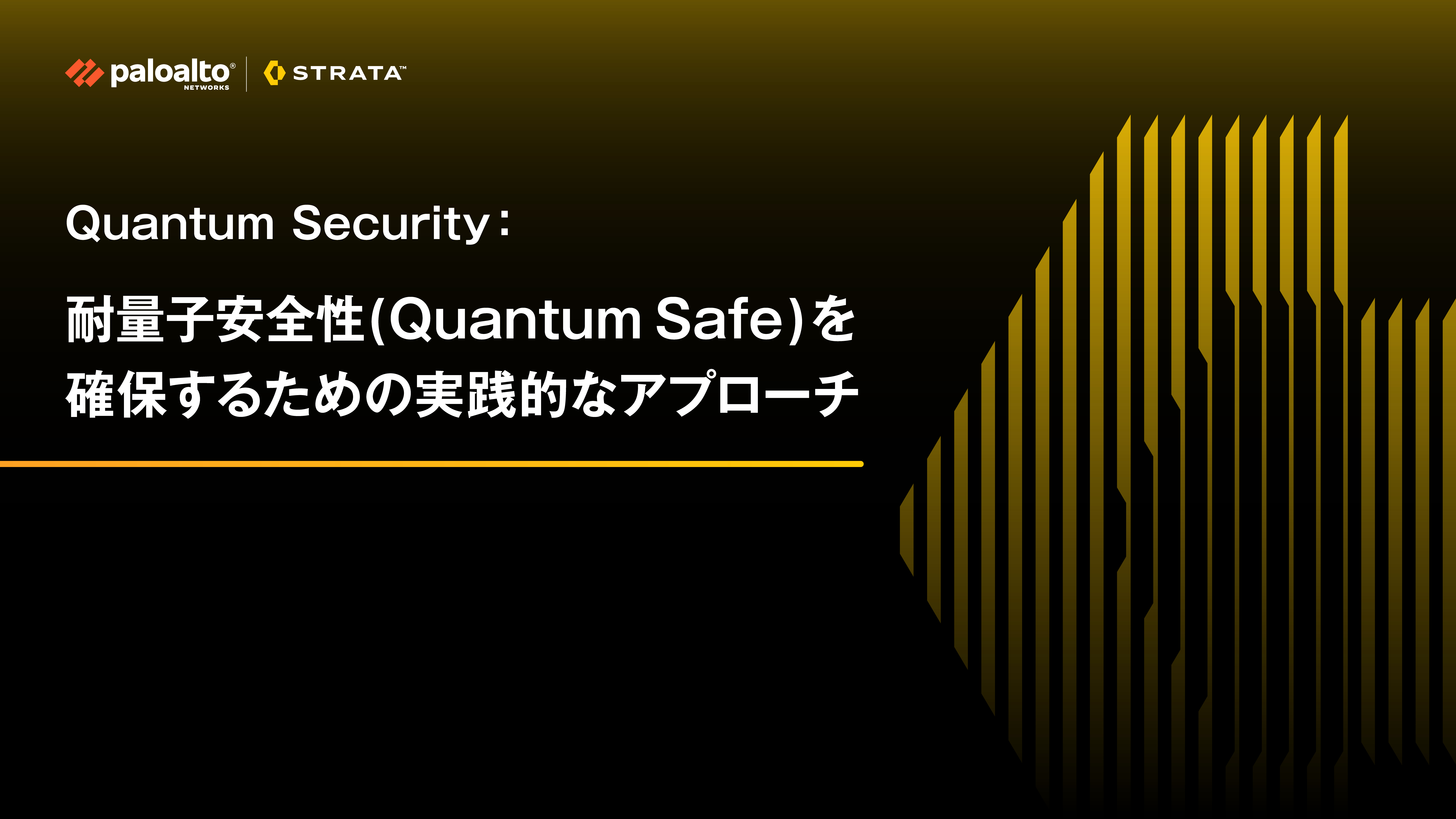 Quantum Security: 耐量子安全性 (Quantum Safe) を確保するための実践的なアプローチ